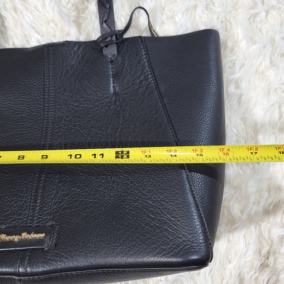 Tommy Bahama Genuine Leather Black Tote Bag - Picture 14 of 16